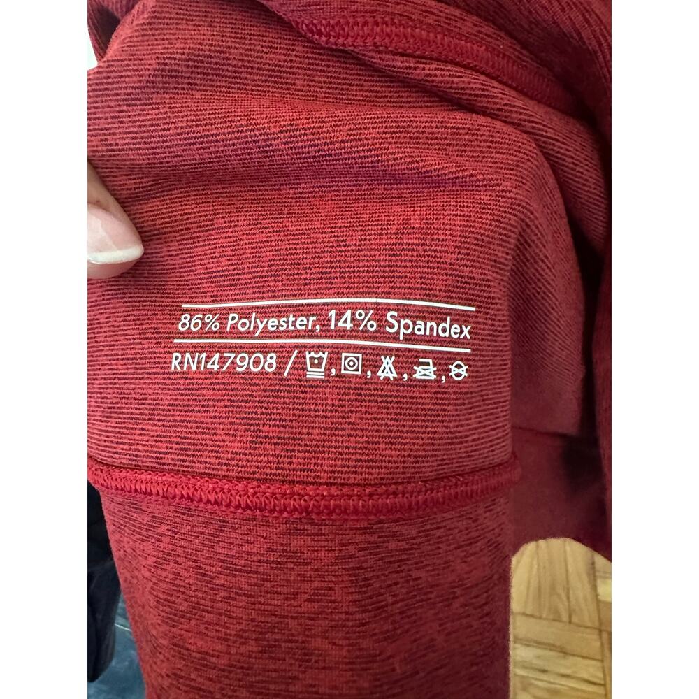Outdoor Voices Hoodie Red Sweatshirt Space Dye Men’s Large Heathered Active L - Picture 5 of 5